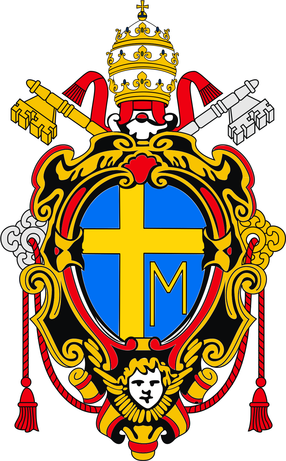 Open - Benedict Xvi Coat Of Arms (1000x1625)