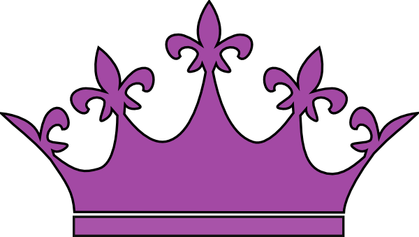 Purple Queen Crown Download - Princess Crown Clipart (600x339)