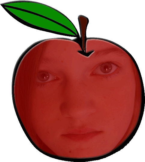 Apple Fruit Clipart Catoon - Transparent Apple Animated (531x750)