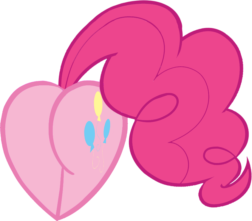 Pinkie Pie Heart By Rayodragon On Deviantart Rh Rayodragon - My Little Pony Friendship Is Magic Pinkie Pie Maid (845x743)