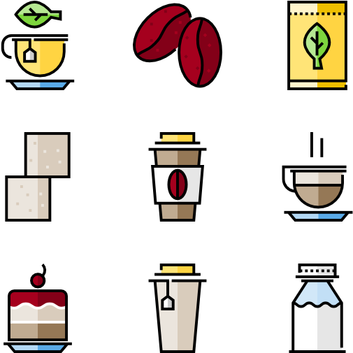 Coffee Shop Elements - Coffee Shop Elements (600x564)