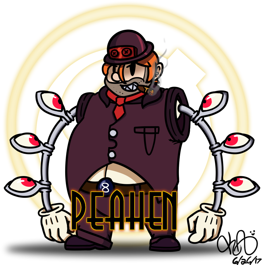 Peacock Genderbend - Cartoon (971x924)