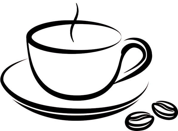 Divine Coffee Shop - Clip Art Coffee Cup (600x600)