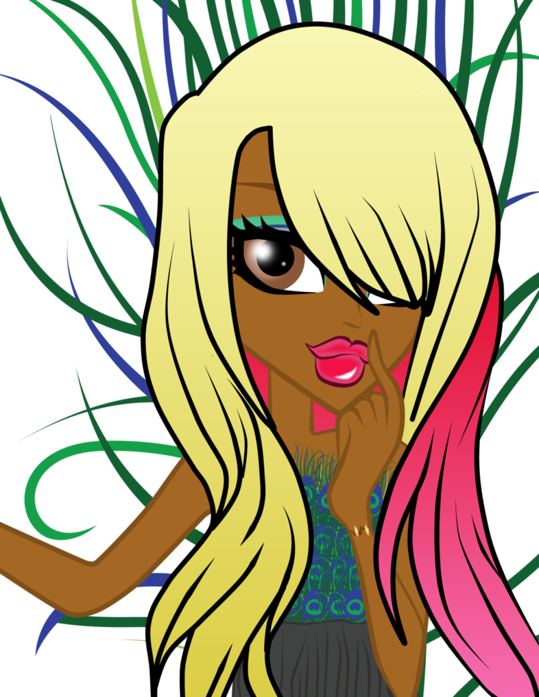 Ginger Peacock Dress By Vikkyruiz1618 - Cartoon (786x1017)