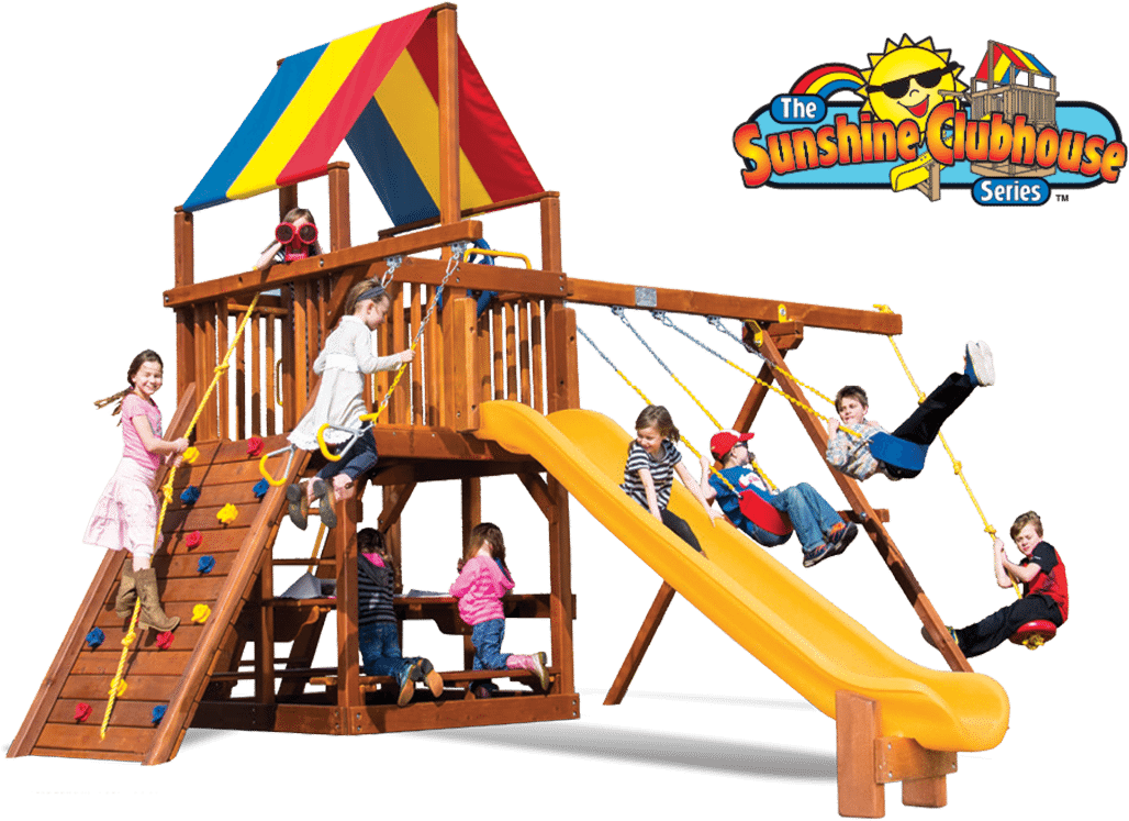 26b Fiesta Clubhouse Pkg Ii With Wood Roof - Playground (1500x900)