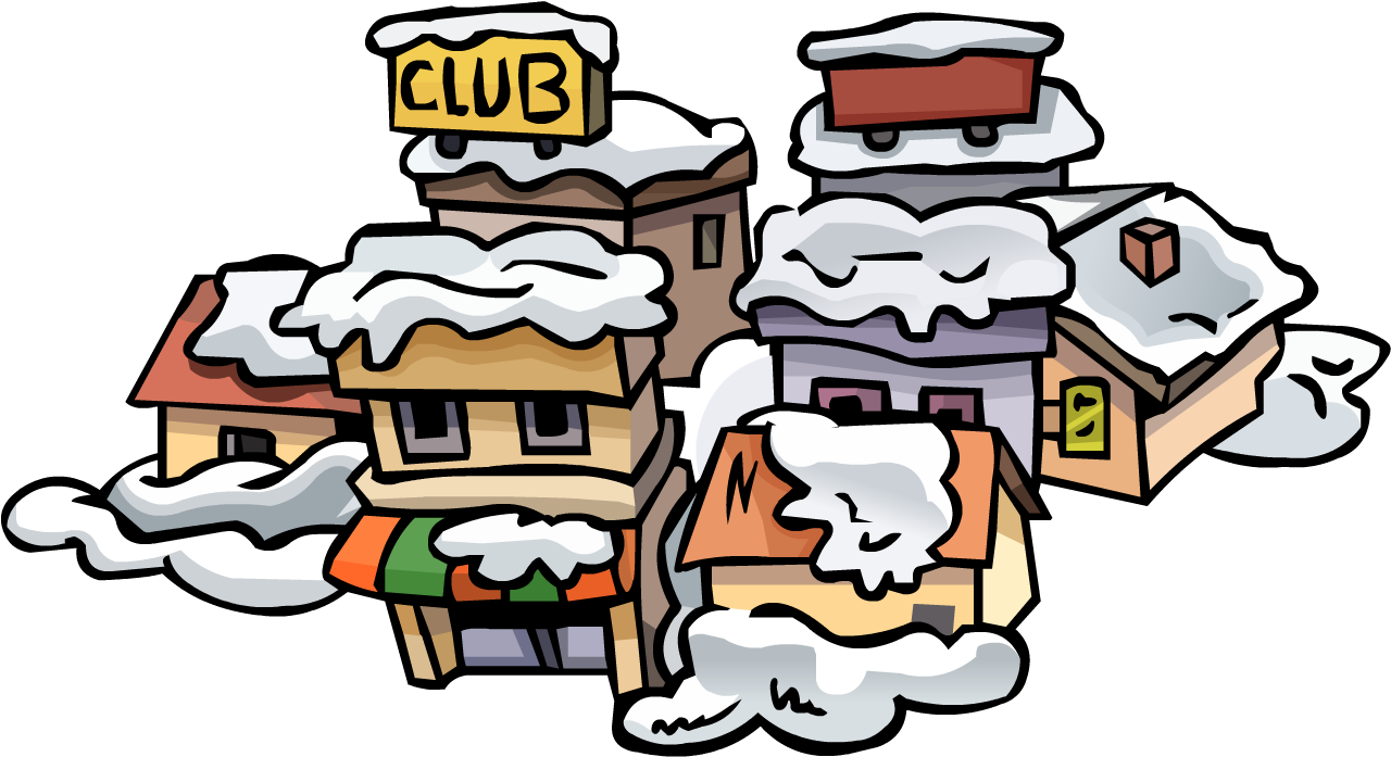 Town In Oldest Map - Old Club Penguin Map (1280x720)