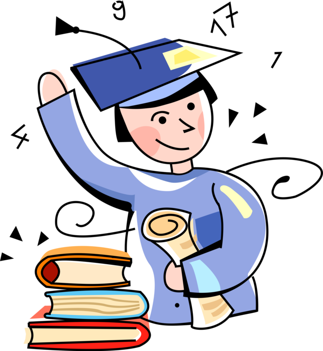 Vector Illustration Of High School, College And University - Vector Illustration Of High School, College And University (645x700)