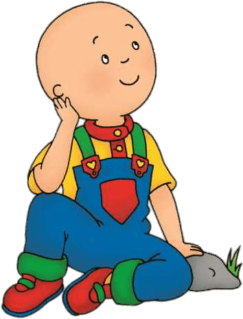 Caillou Daydreaming Transparent Png - Caillou Png (400x400)