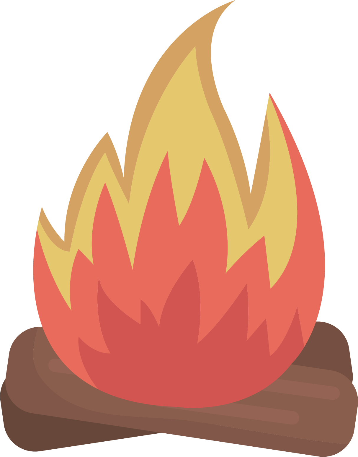 Cartoon Firewood Pile - Firewood Circle Cartoon Png (1213x1547)