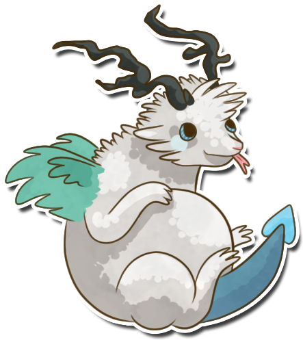 Chubby Baby Dragon By Kiloueka - Plump Baby Dragons Deviantart (500x518)