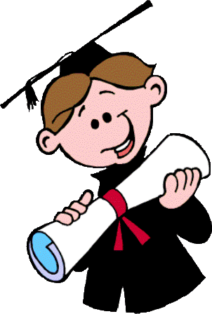 Graduation Animated - Transparent Background Student Clipart (302x448)