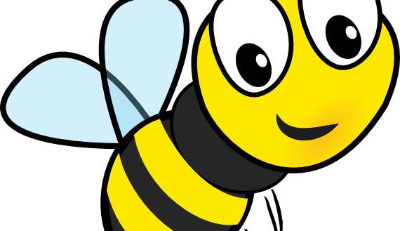 Bee Clipart 2 Bumble Bee Clip Art Free 5 All Rights - Bumble Bee Cartoon (570x329)