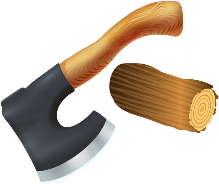 Firewood Clip Art - Axe (700x601)