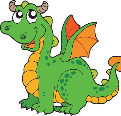 Clip Art - Dragon Clipart (500x477)