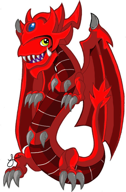 Slifer The Baby Sky Dragon Ii By Disdainful-loni - Toon Slifer The Sky Dragon (416x640)
