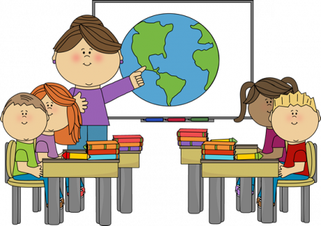 Teacher - Study At School Clipart (460x324)