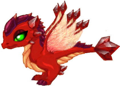 Dragon Vale Ruby Dragon Clipart - Dragonvae Drago (442x314)