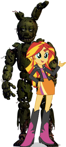 Spring Trap Y Sunset Shimmer By Supernathan10002 - Spring Trap Full Body (480x480)