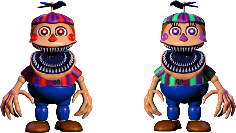 Ucn Nightmare Bb And Jj By Spring O Bonnie - Fnaf Nightmare Bb Drawing (1024x768)