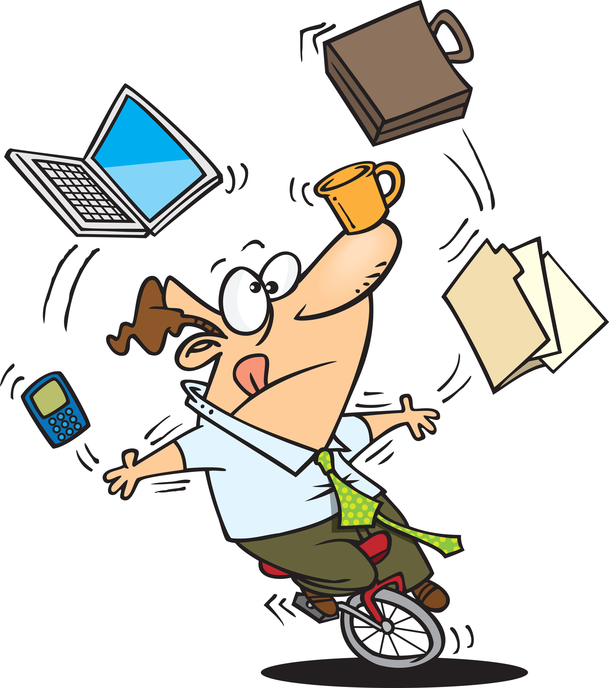 Happy Secretary Clipart Download - Lot Of Balls In The Air (2125x2400)