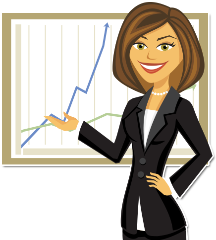 Corporate Girl Cartoon (450x484)