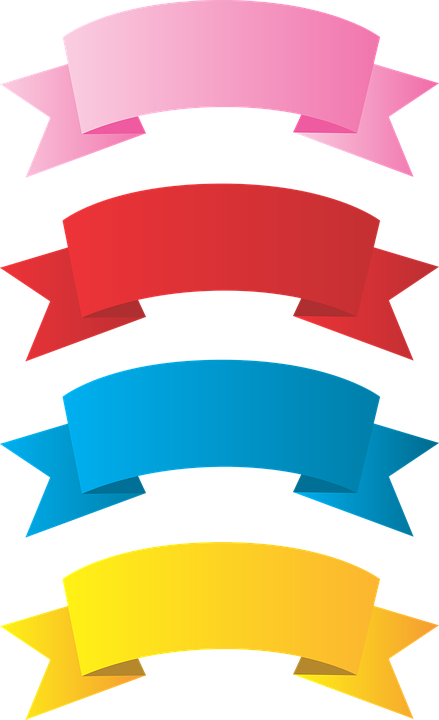 Ribbon, Tape, Bows, Red, Pink, Yellow - Ribbon (439x720)