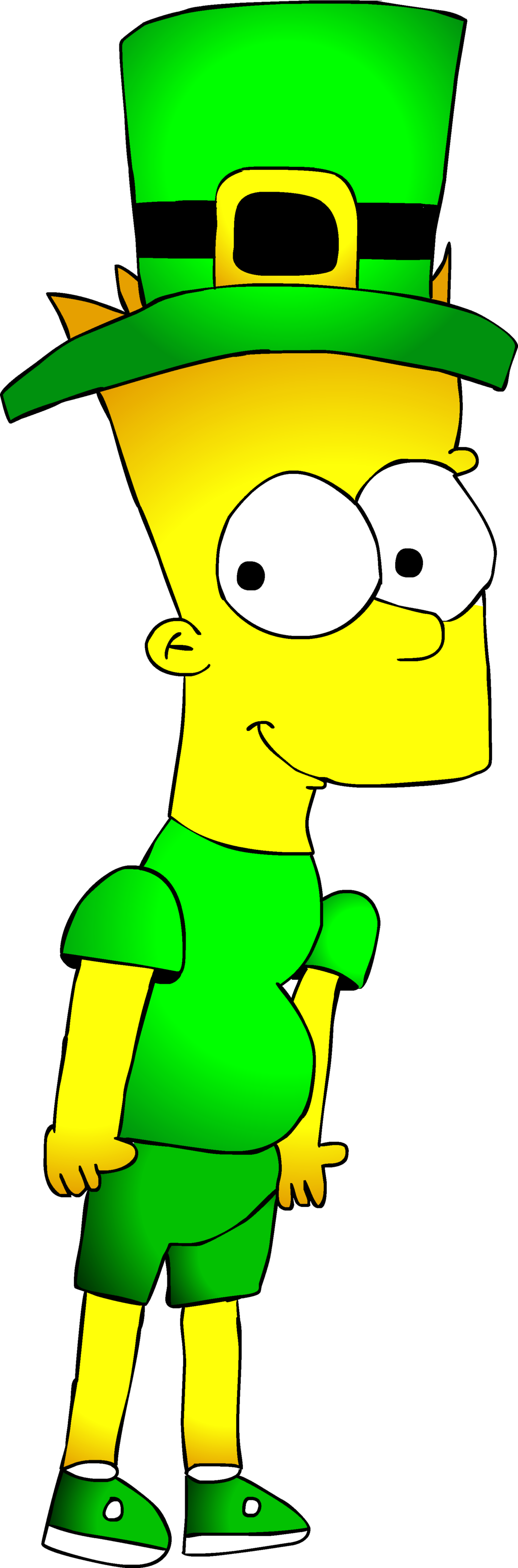 Saint Patrick's Day Bart By Bartsimpsonfan2015 Saint - Saint Patrick's Day (1024x3100)