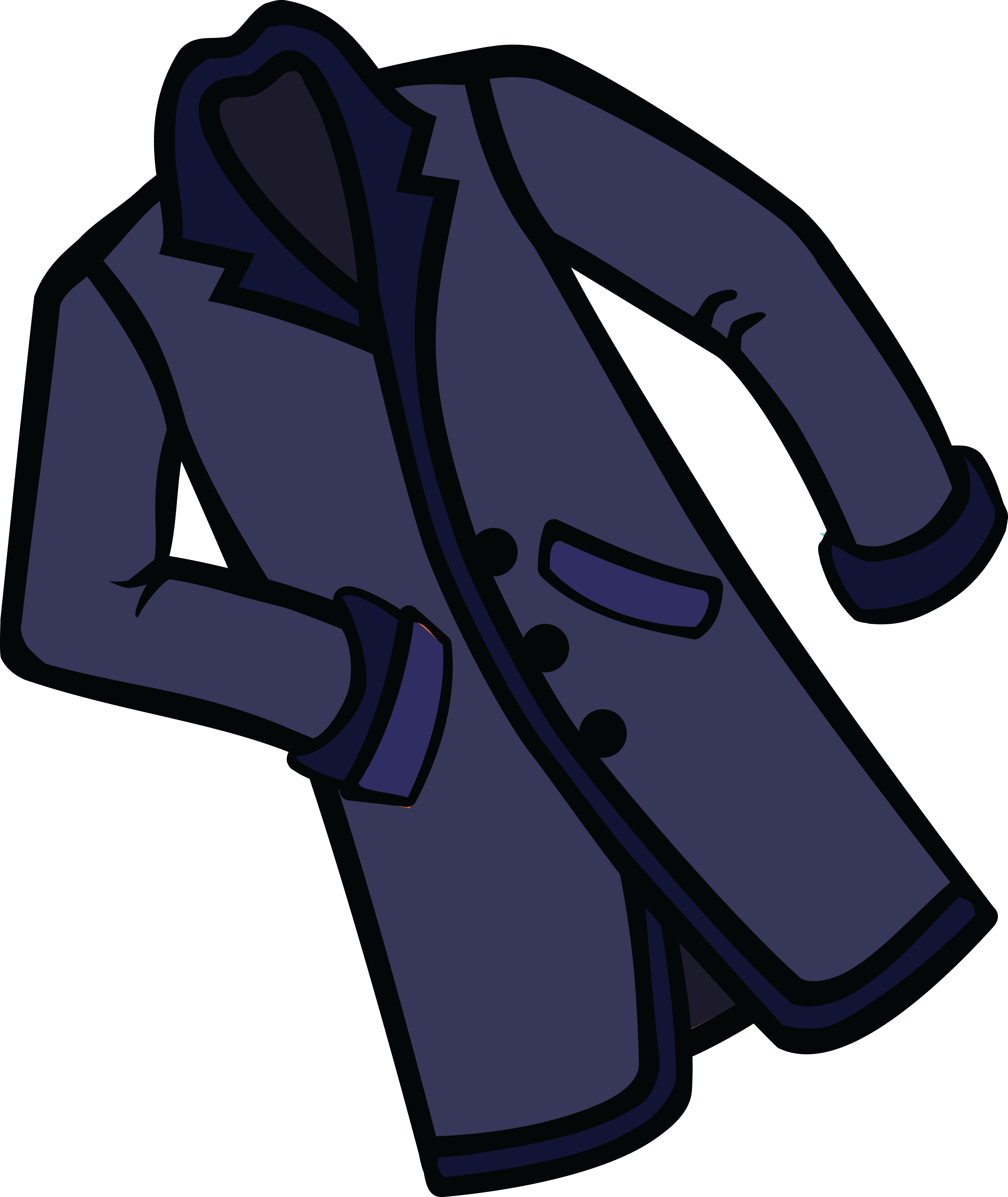1732 Free Clipart Of A Coat - Coat Clipart (4000x4748)
