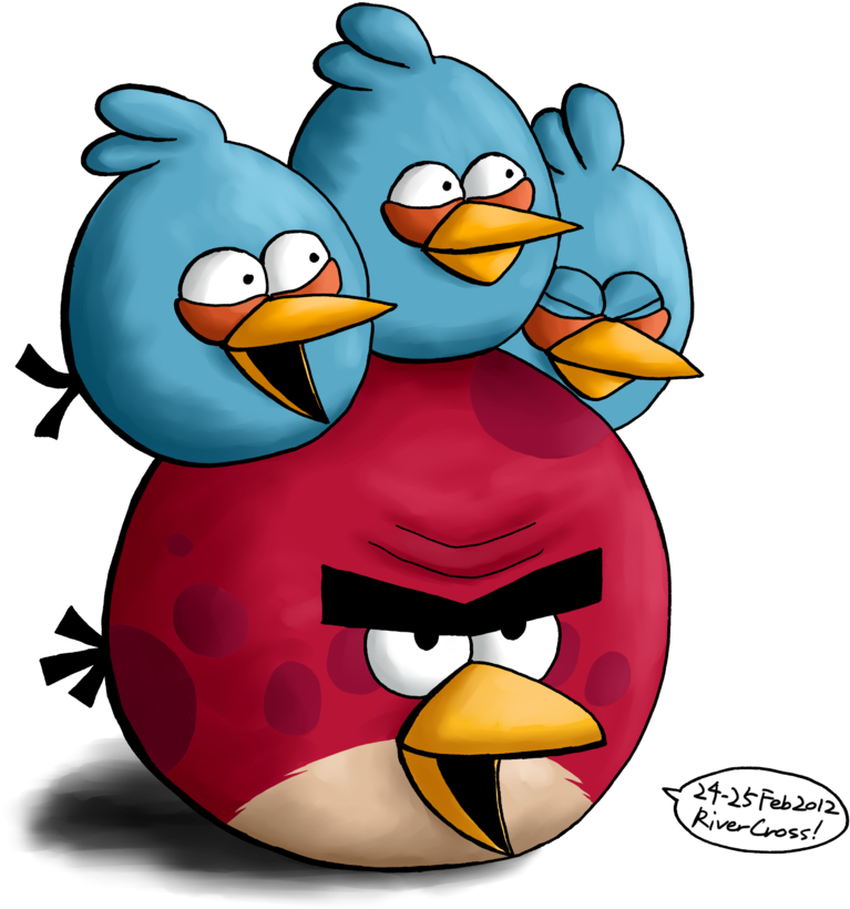 Blue Birds And Terence - Angry Birds 2 Terence (800x873)