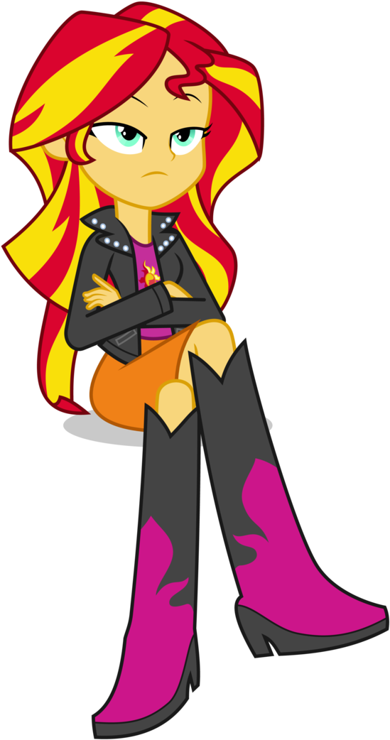 Sarcastic Sunset By Mohawgo - Sunset Shimmer Sarcastic (694x1151)