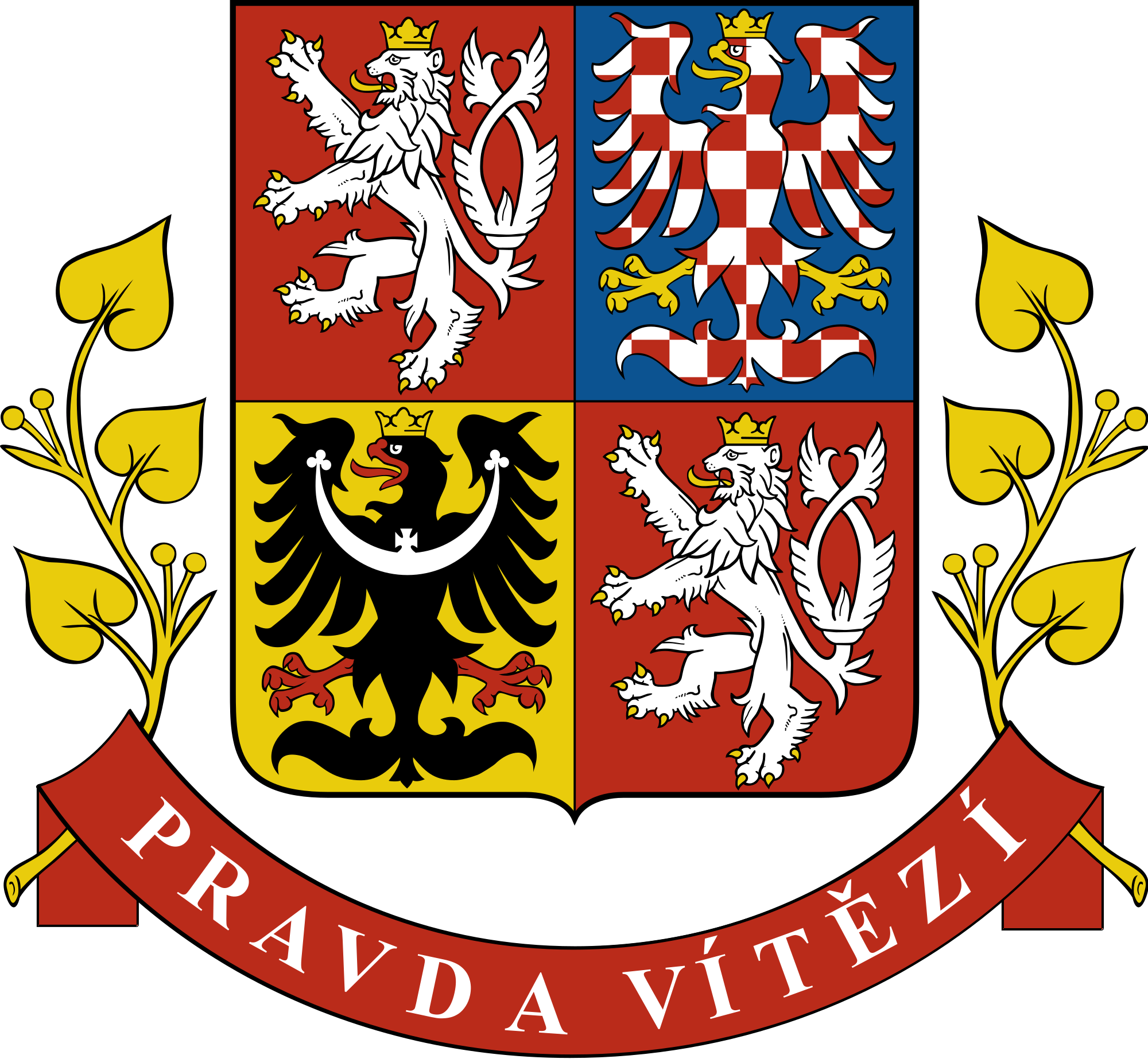 Presidential Seal Clipart 23, Buy Clip Art - Czech Republic Coat Of Arms (2000x1846)