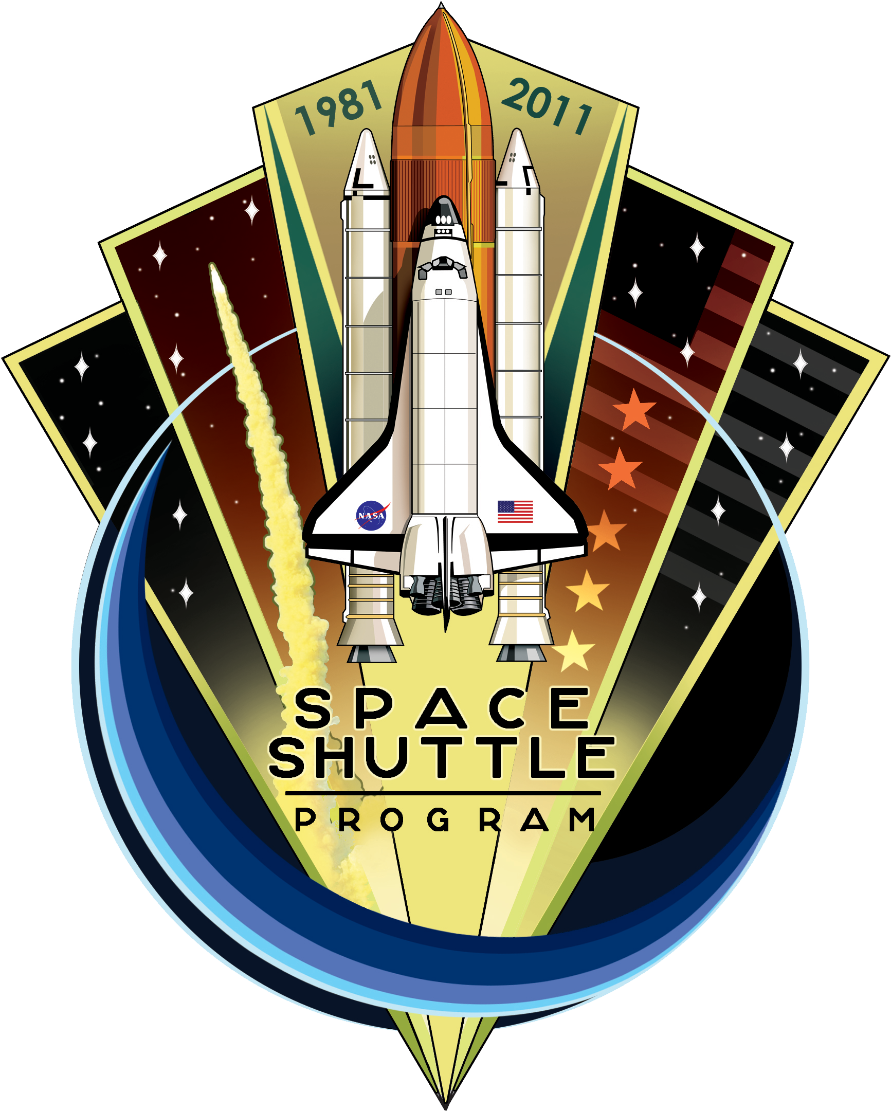Space Shuttle Clipart 14, Buy Clip Art - Space Shuttle Program Retired (1740x2168)