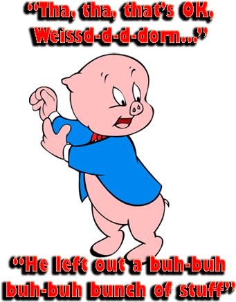 Funny Porky Pig Quotes - Porky The Pig Stuttering (350x451)