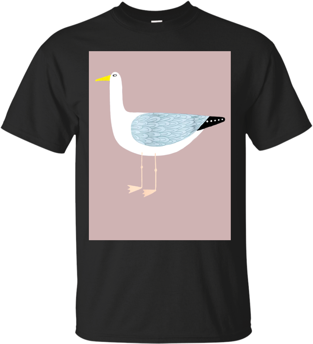 Slightly Sarcastic Seagull Funny Animal Bird Art Shirt - T-shirt (1155x1155)