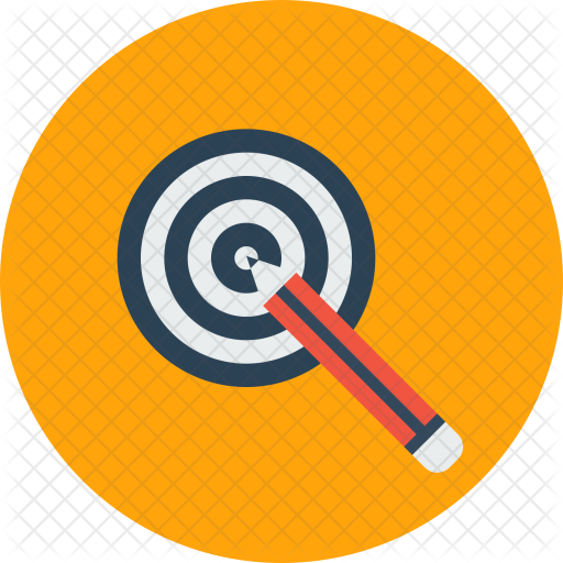 Pencil, Dart, Board, Idea, Goal, Target, Bullseye Icon - Pittsburgh Steelers (512x512)