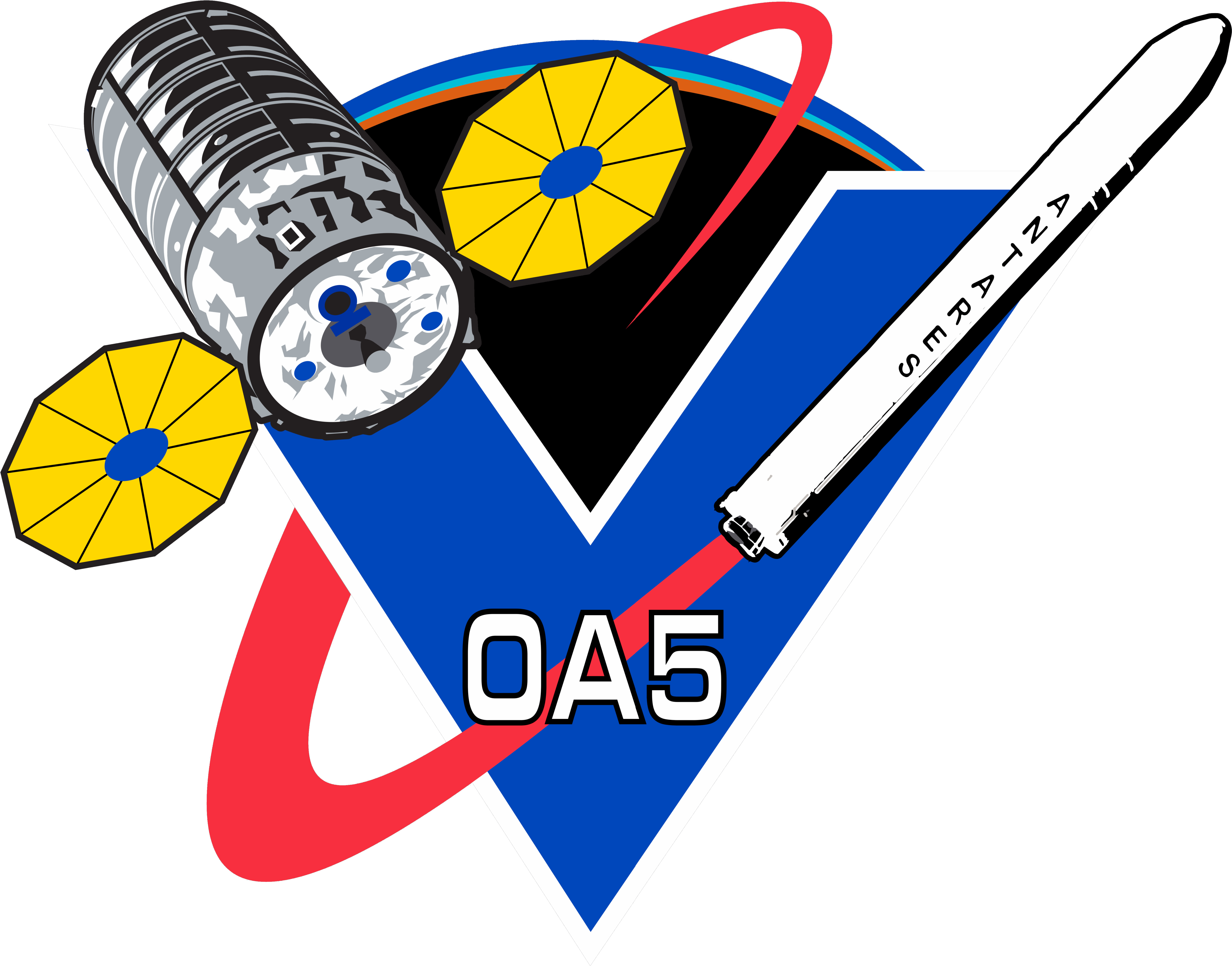 Orbital Sciences Crs Flight 5 Patch - Cygnus Crs Oa-5 (7070x5334)