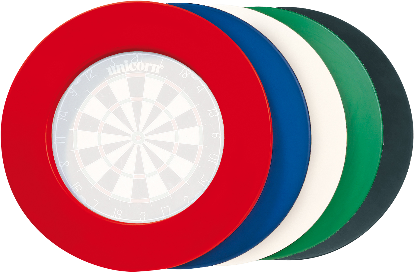 Professional Dartboard Surround - Unicorn Professional Dartboard Surround - White (1459x1007)