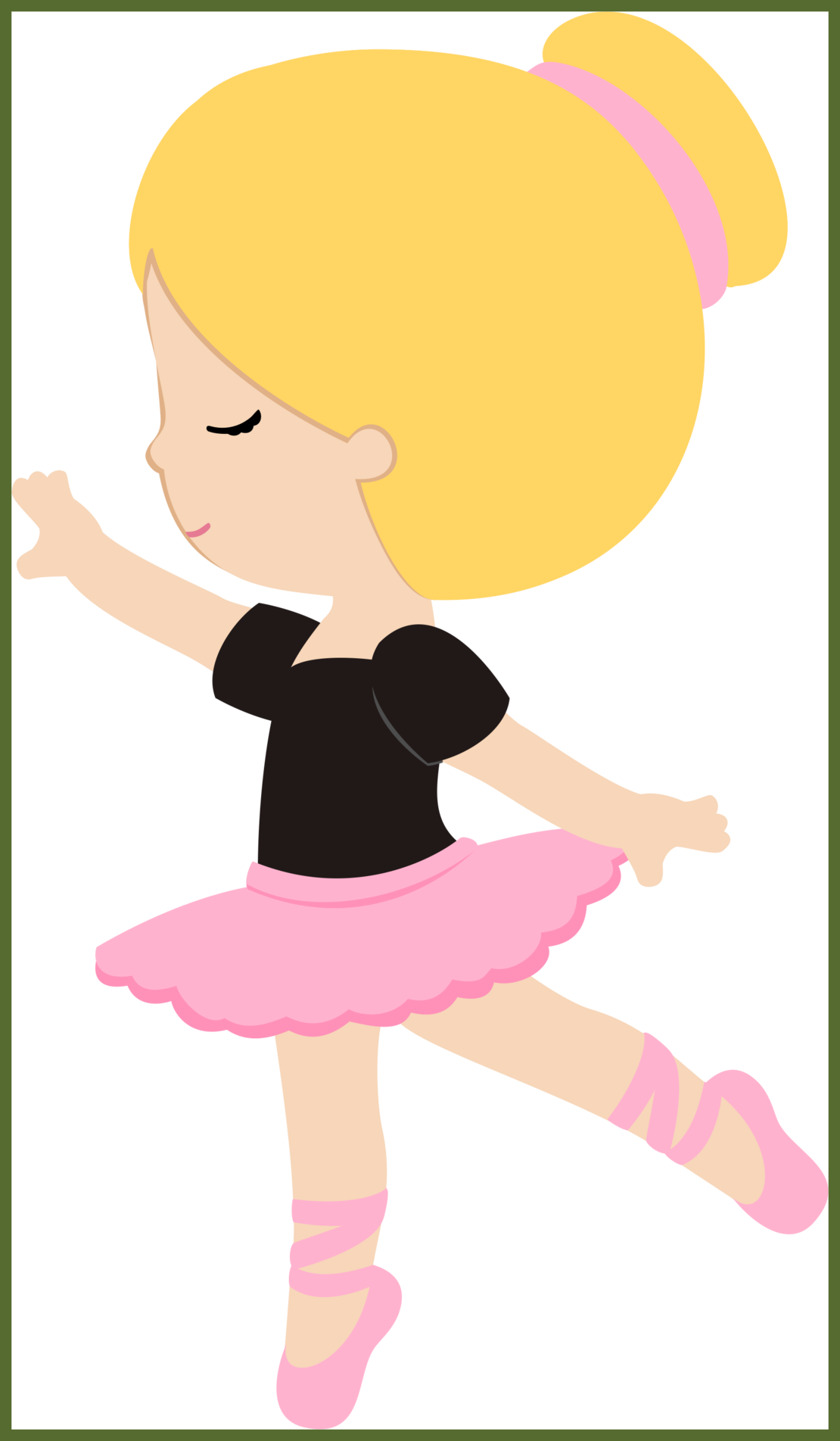 Shoes Clipart - Bailarina De Ballet Para Imprimir (1110x1903)