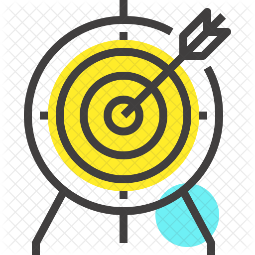 Target Icon - Dart Line Icon Png (512x512)