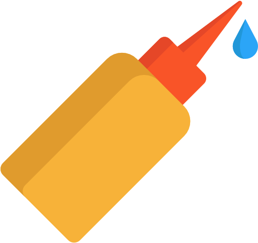 Oil Free Icon - Glue Icon (512x512)