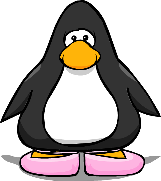 Ballet Shoes From A Player Card - Club Penguin 3d Glasses (552x622)