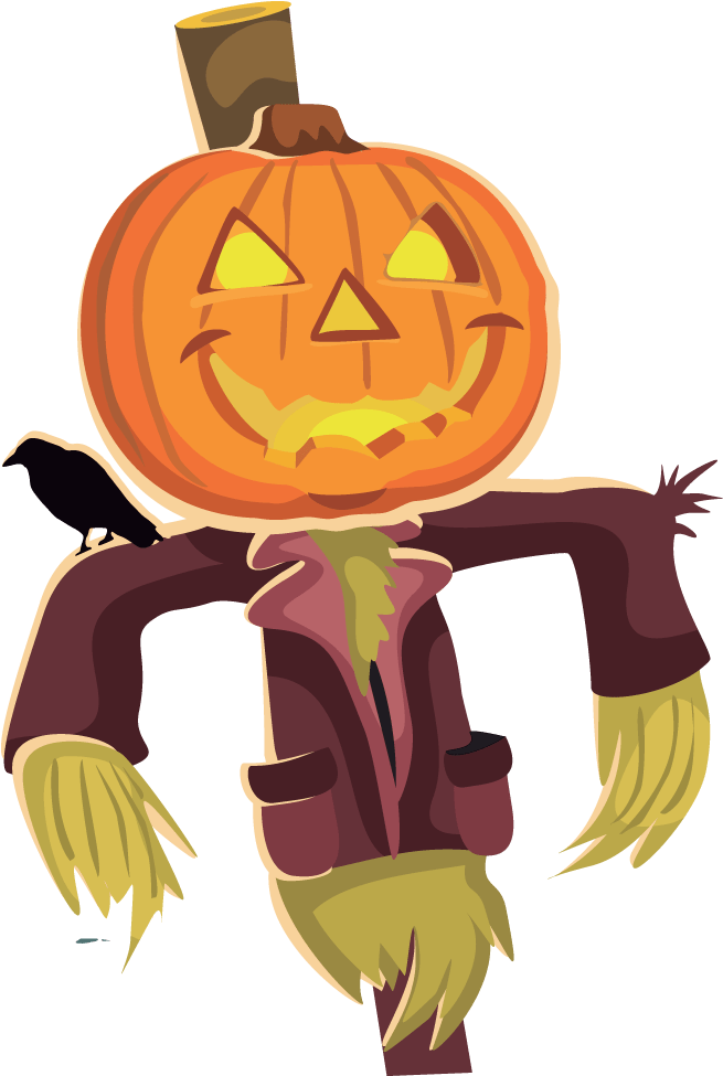 Halloween Scarecrow Clipart (1000x1000)
