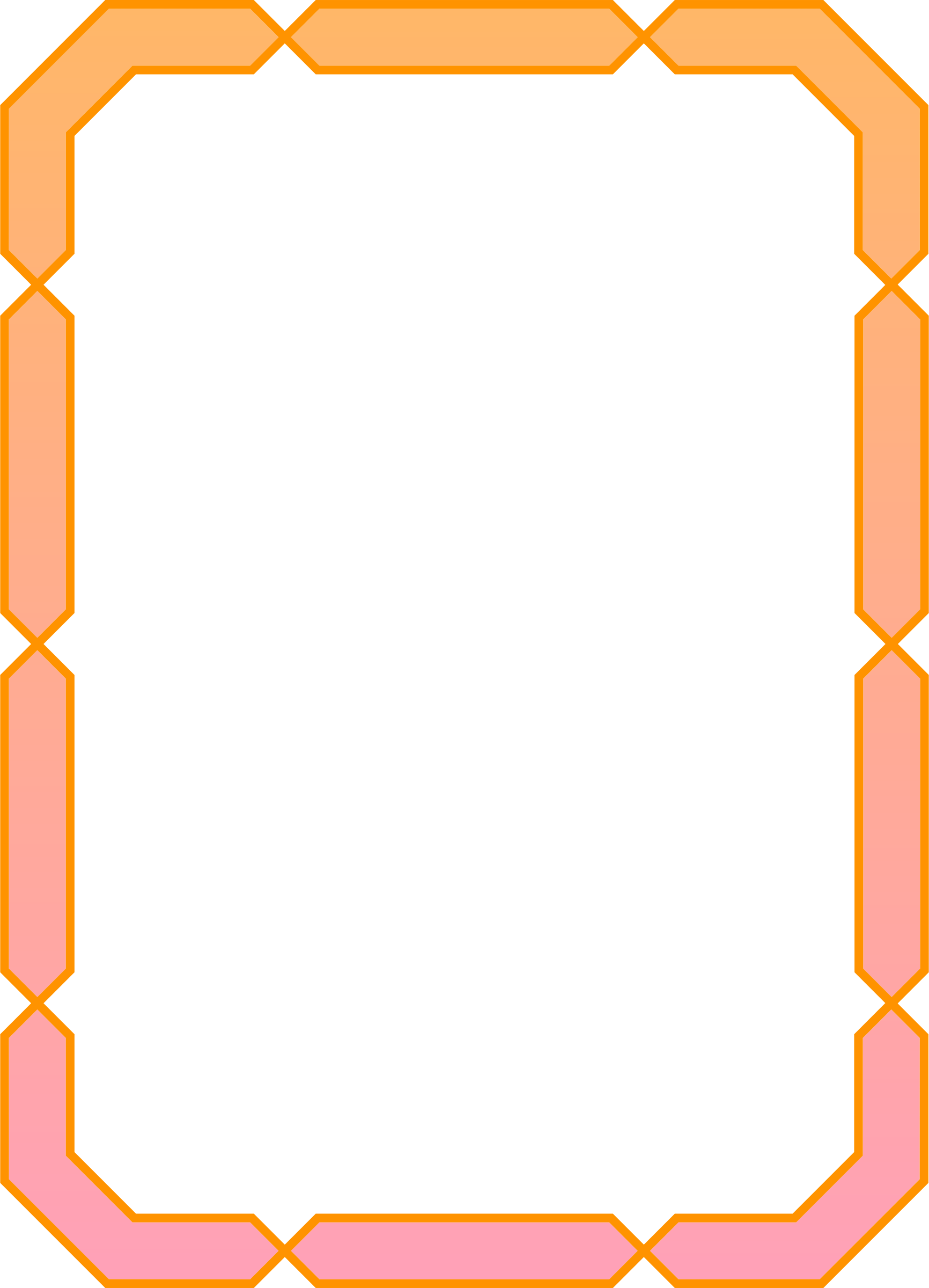 Yellow Clipart Picture Frame - Colour Red Frame Png (1732x2400)