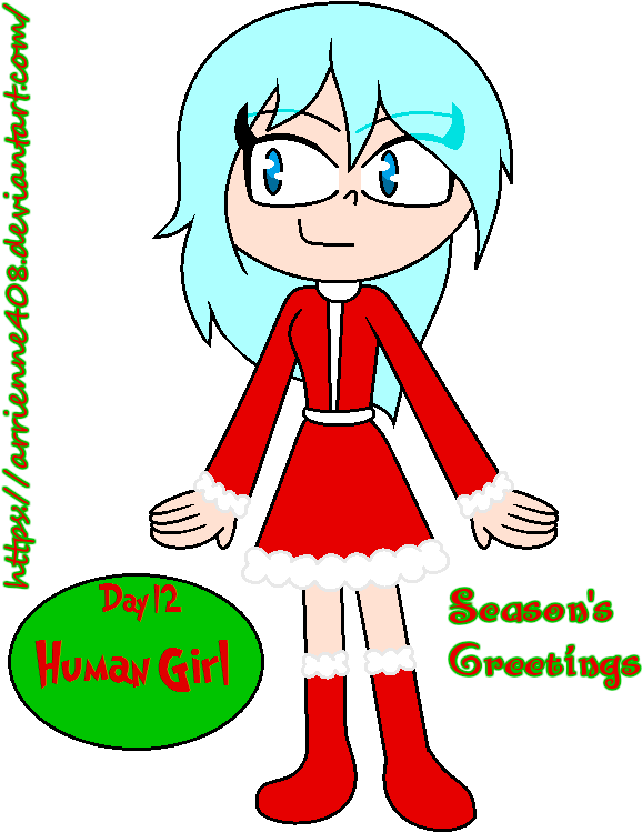 Christmas Advent Calendar - Cartoon (592x760)