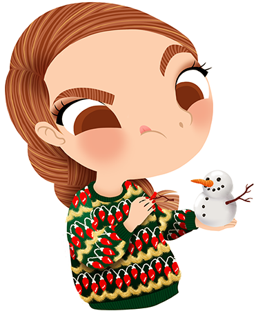 Discover My Advent Calendar Until December 24 - Cartoon (380x450)