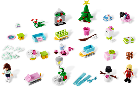 Start The Countdown To Christmas In Heartlake City - Lego Friends Advent Calendar 2012 (600x450)