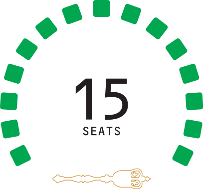 Grenada House Of Representatives Seats - Polka Dot Circle Border (407x379)