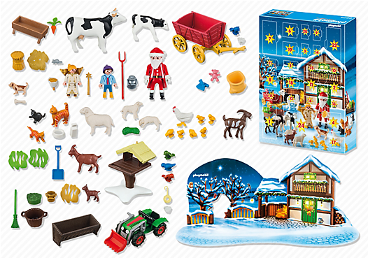 Playmobil ® 6624 Advent Calendar Christmas At The Farm - Playmobil Advent Calendar 2018 (600x600)