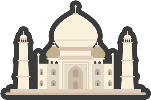 Taj Mahal Sticker - Taj Mahal Png (528x528)
