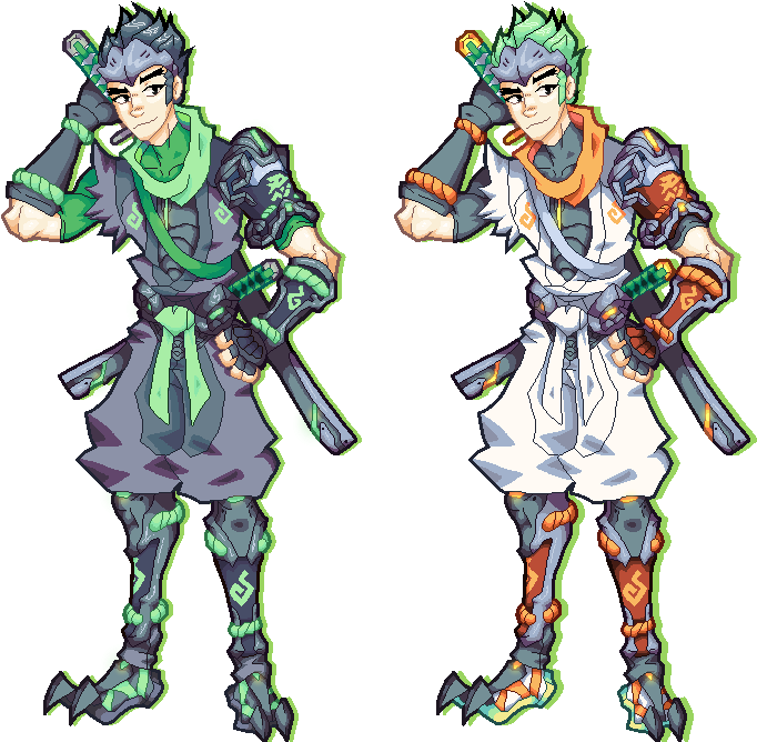 Genji Page Dolls By Raambu - Sparrow Genji Art (749x668)